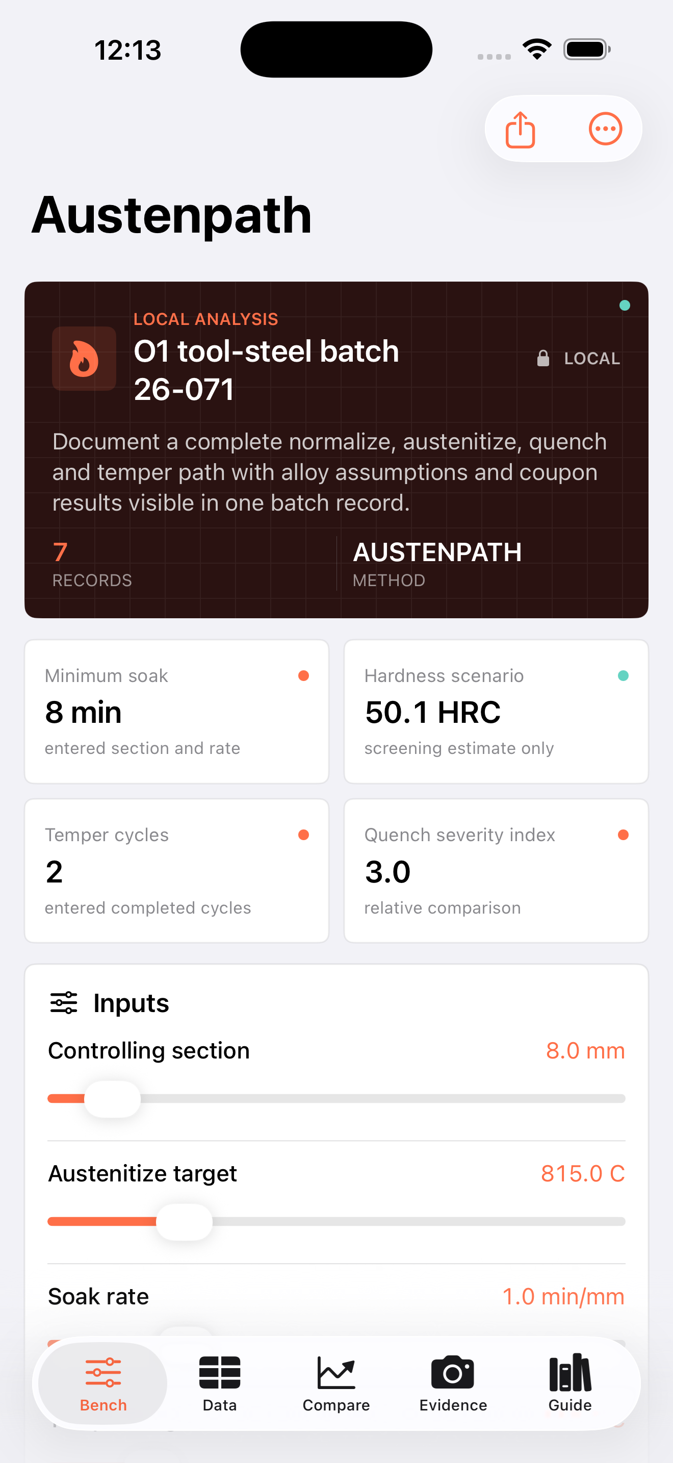 Austenpath app interface