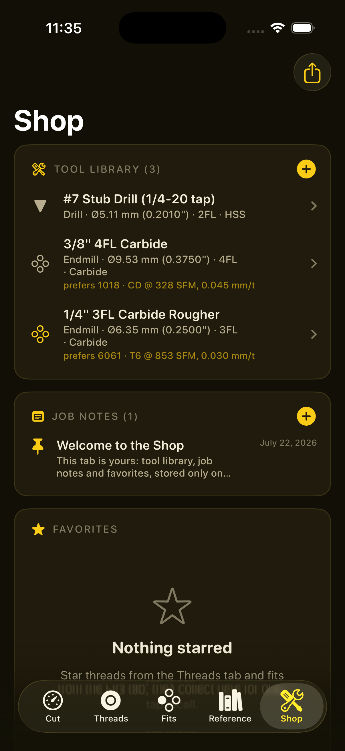 Chipwright shop screen