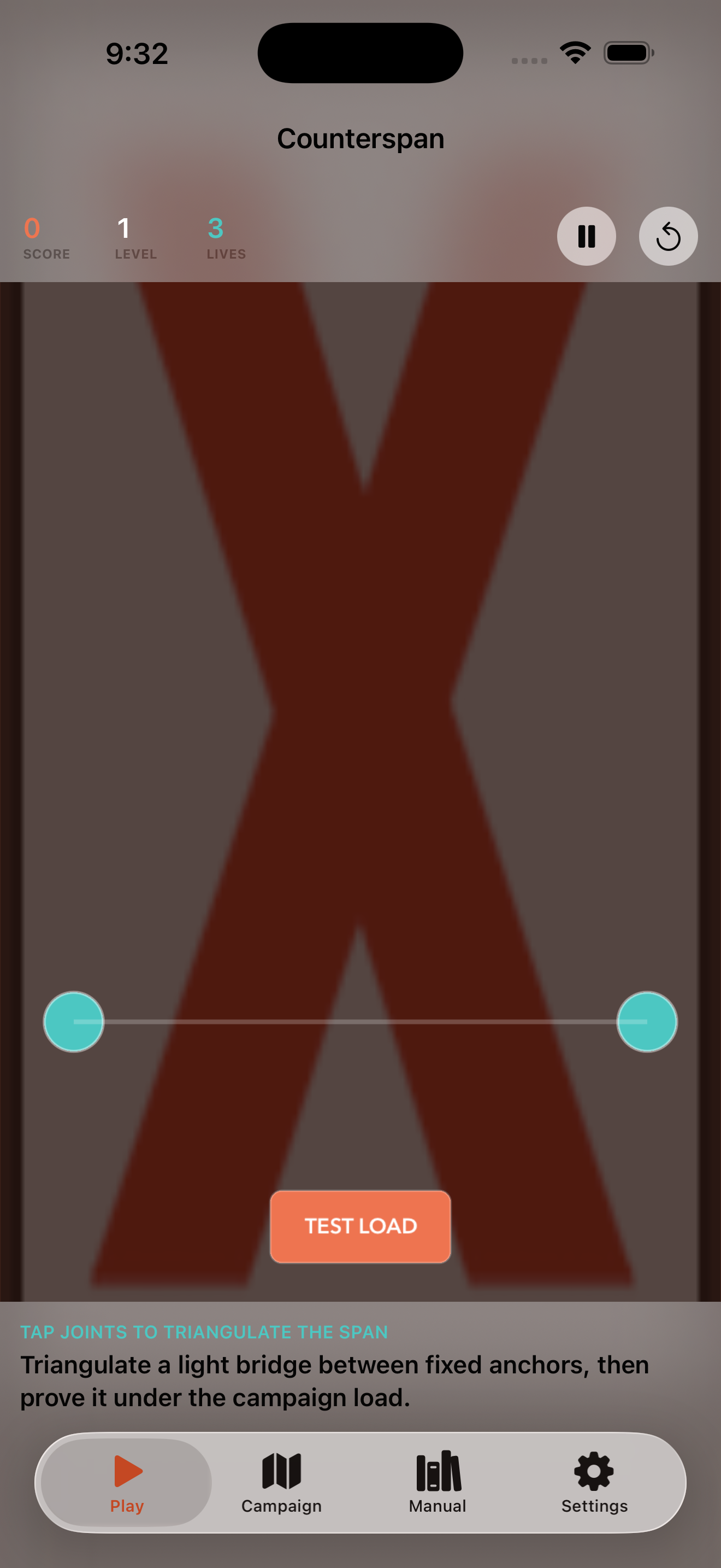 Counterspan current app interface