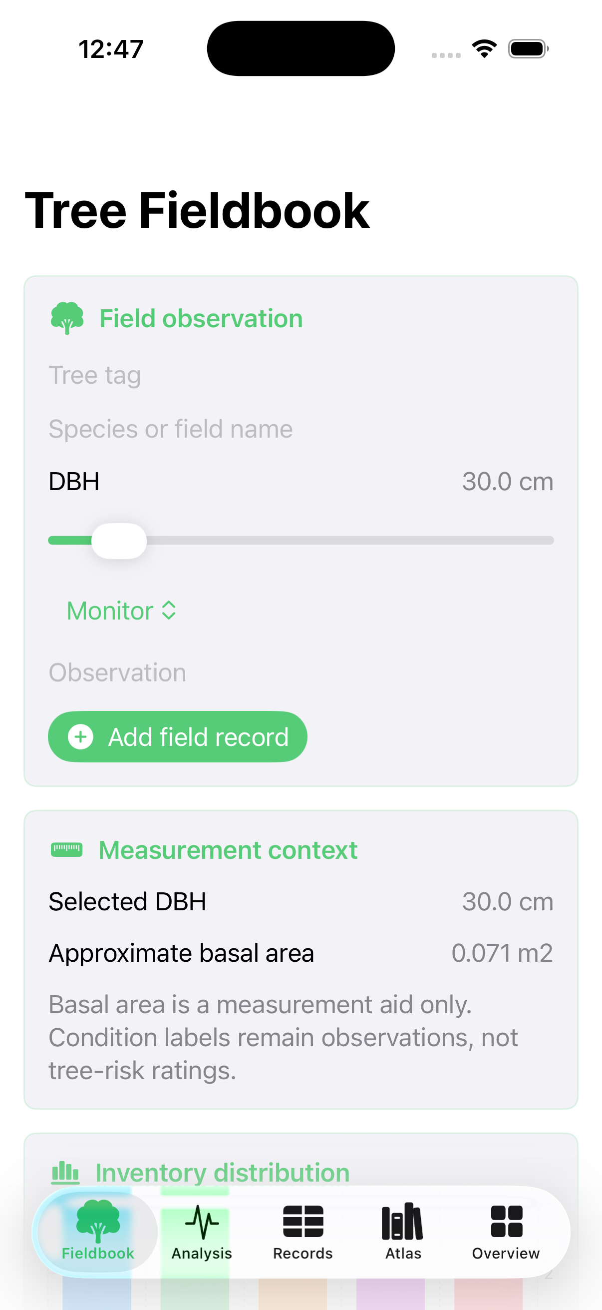 Dendronote current app interface