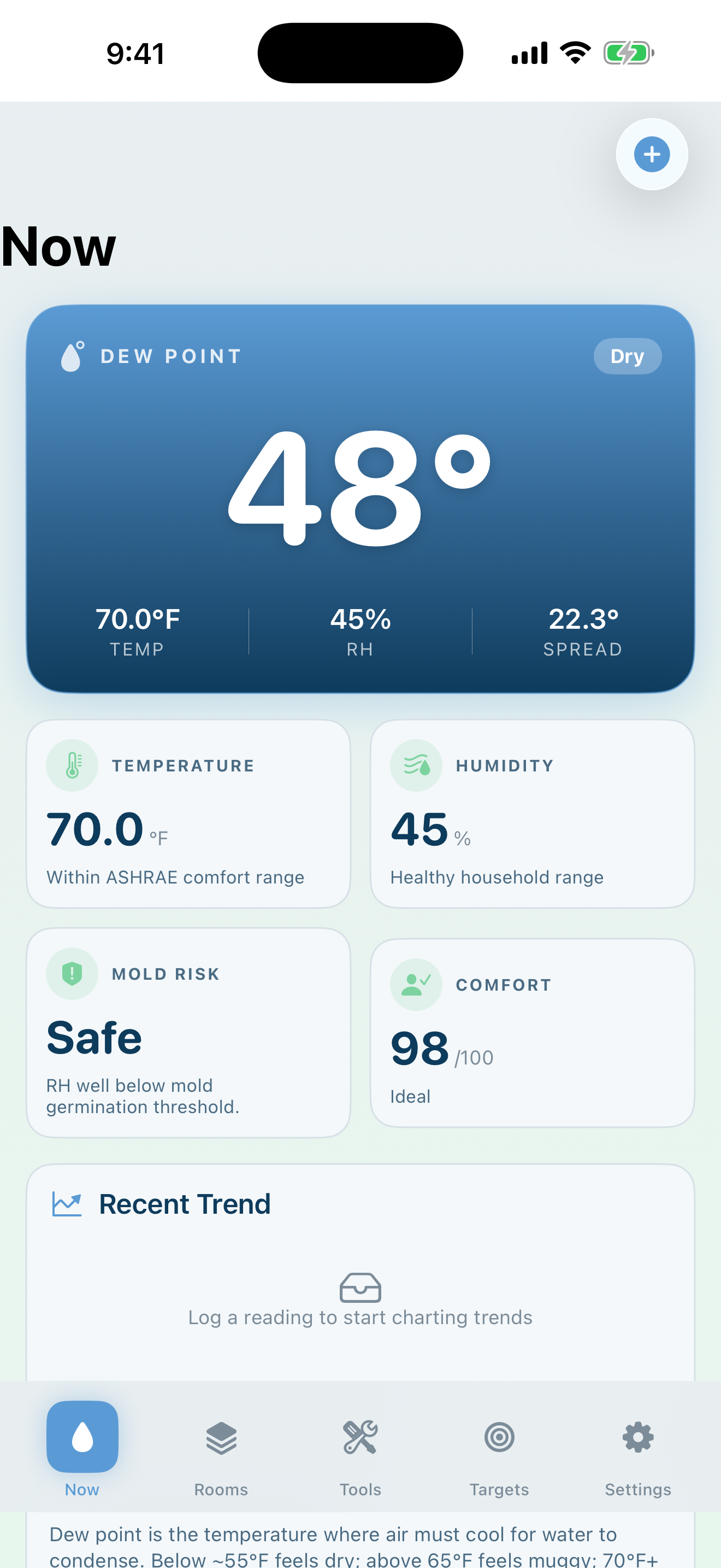 Dewpoint Rooms iPhone app screenshot