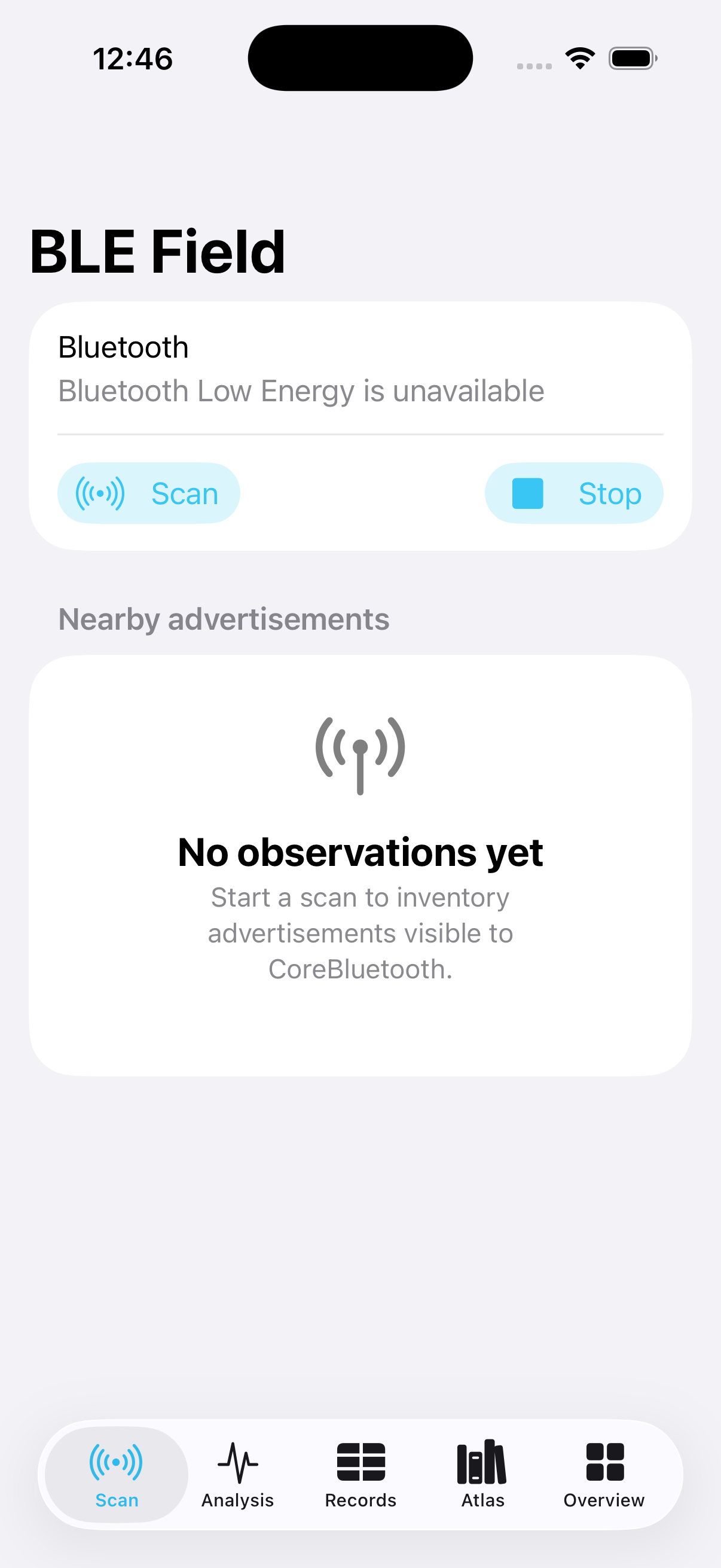 Gattwise current app interface