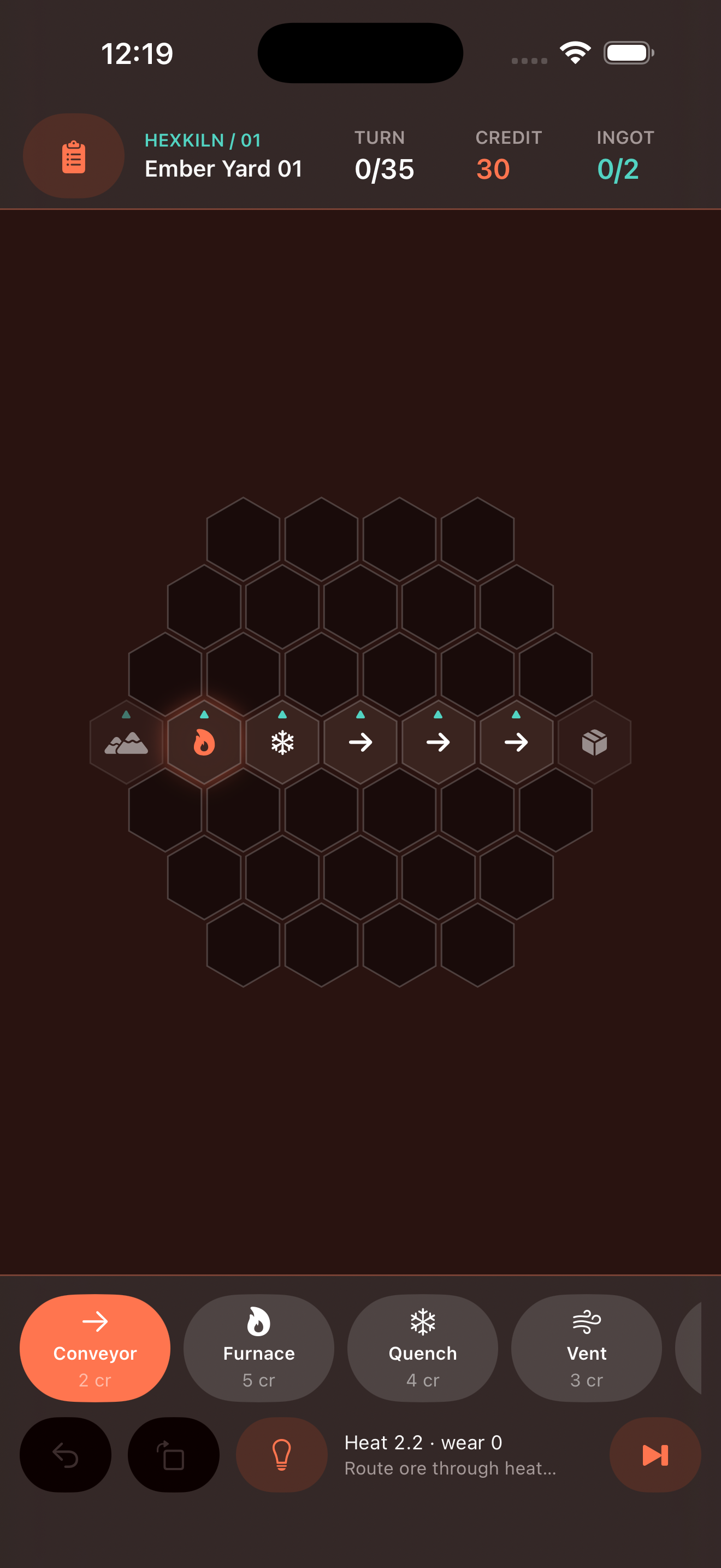 Hexkiln app interface