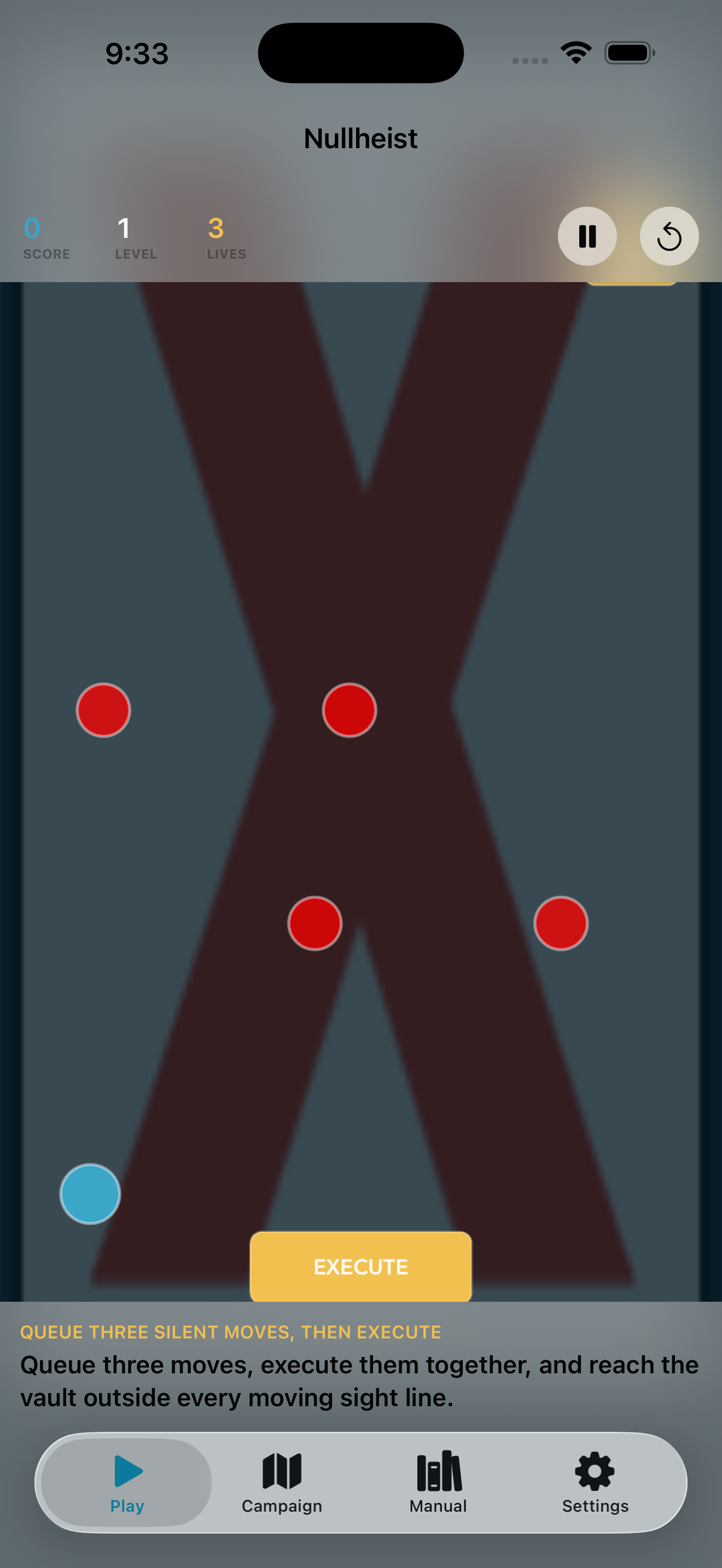 Nullheist current app interface