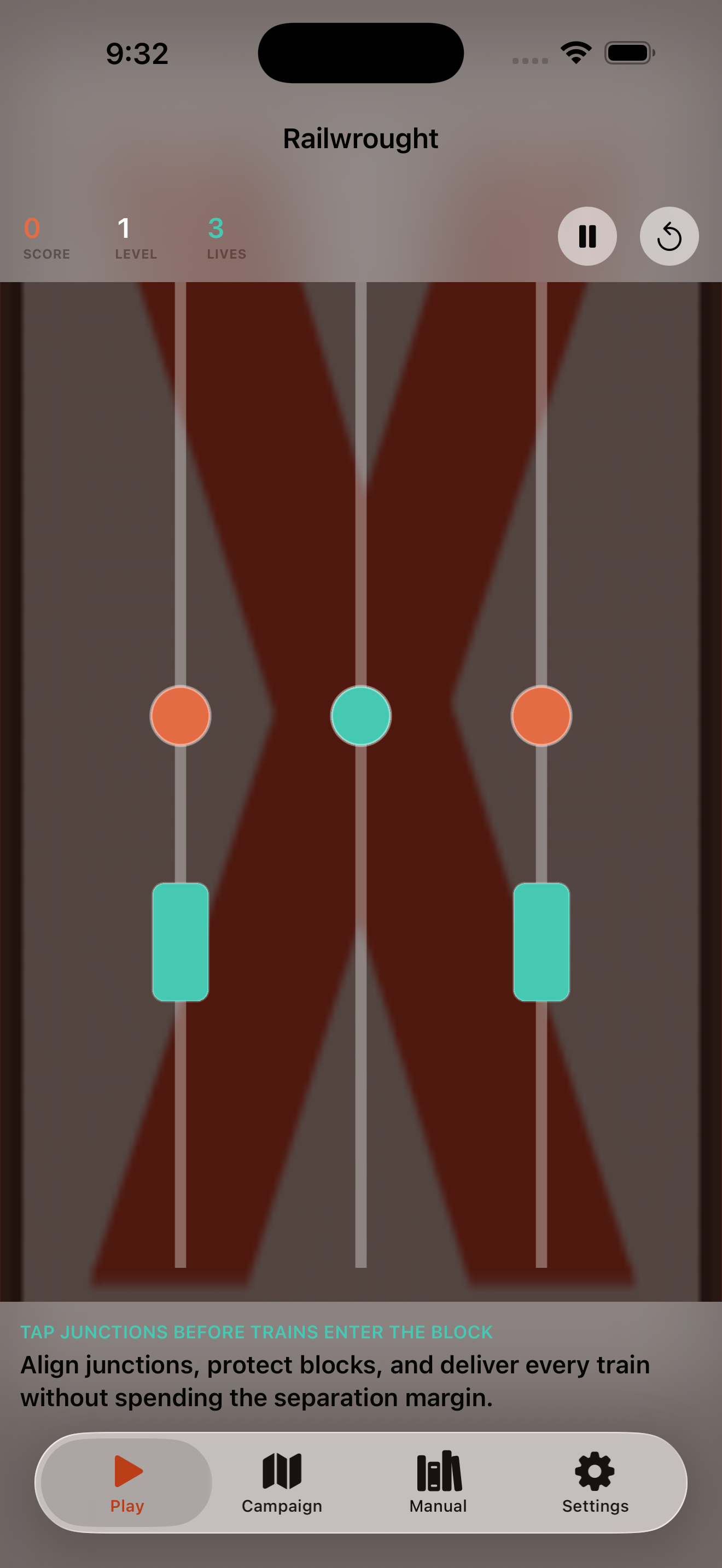 Railwrought current app interface