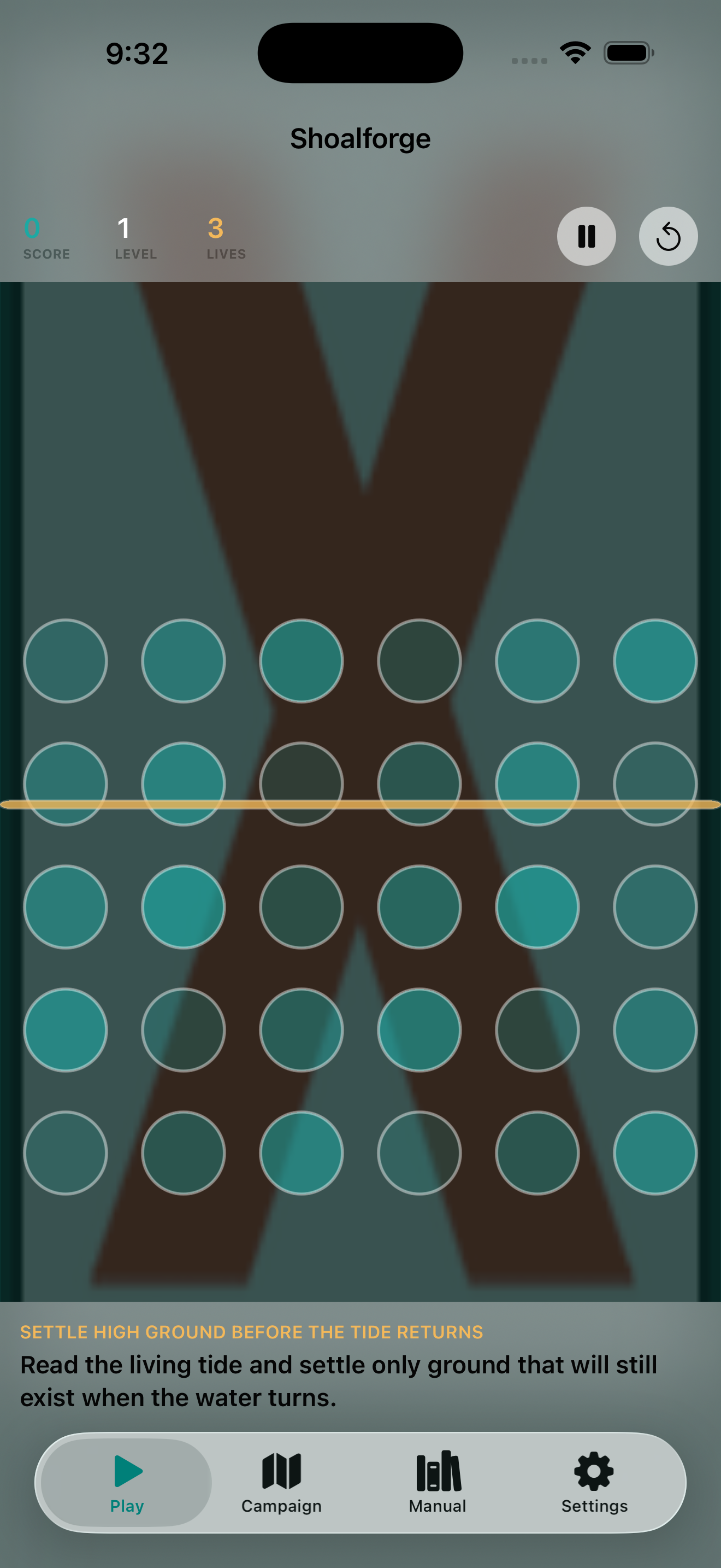Shoalforge current app interface