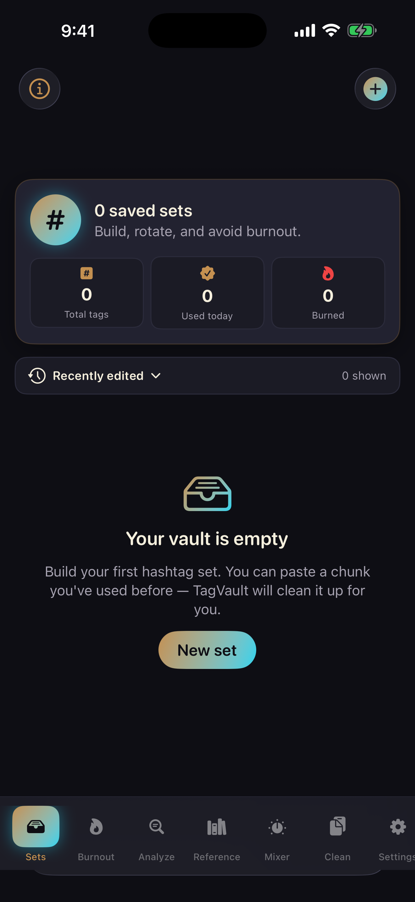 TagingVault app screenshot