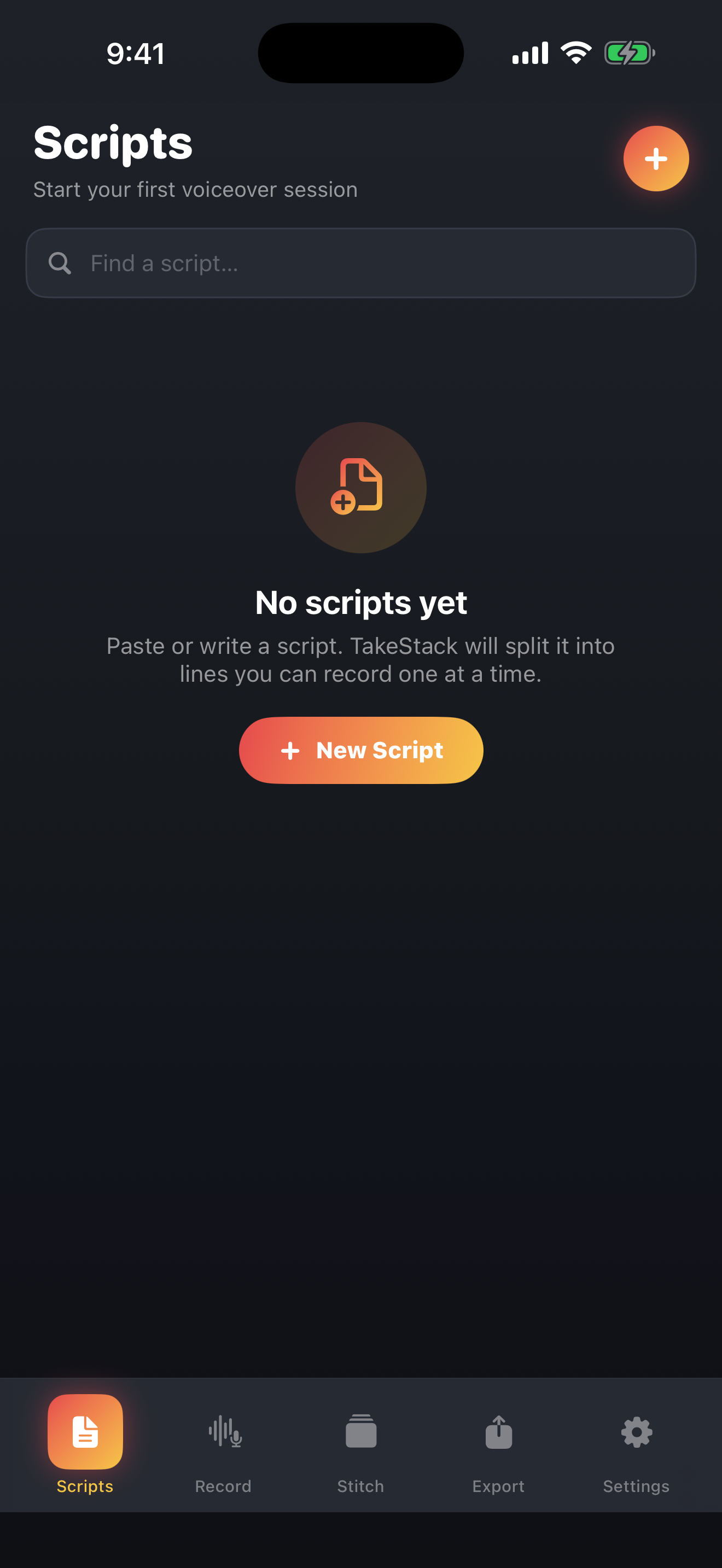 Take a Stack app screenshot