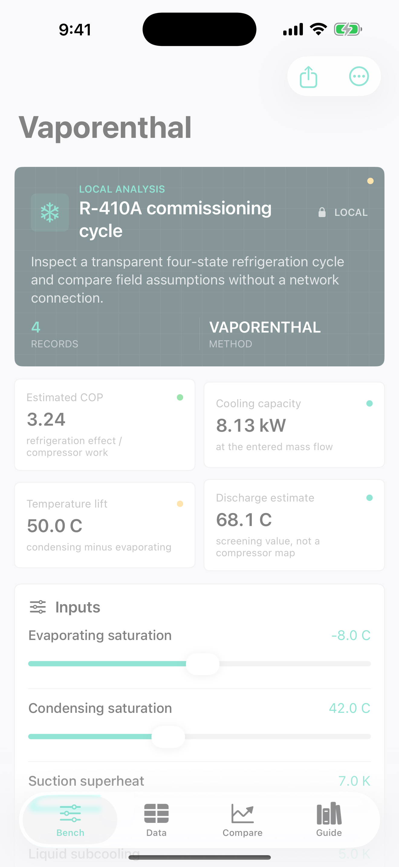 Vaporenthal app interface