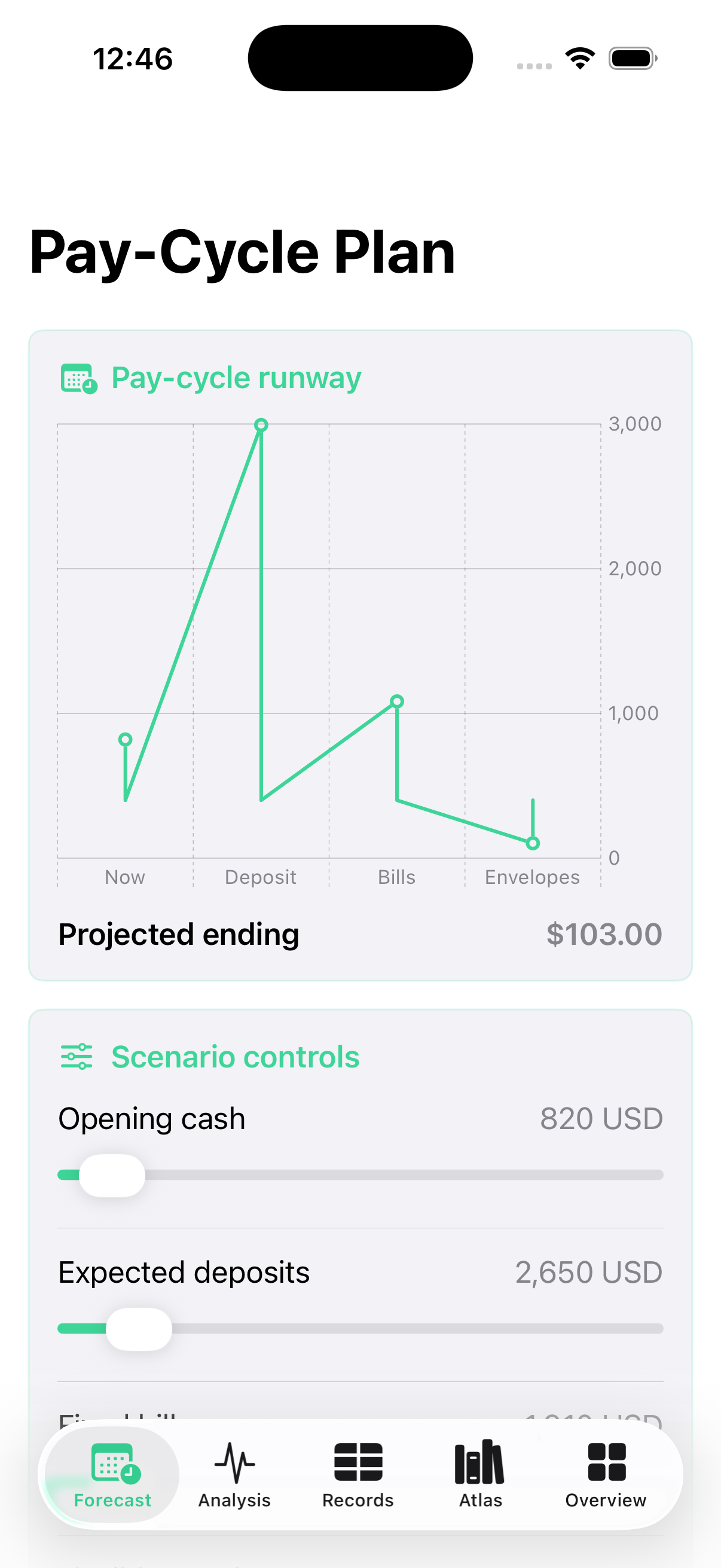 Wagephase current app interface
