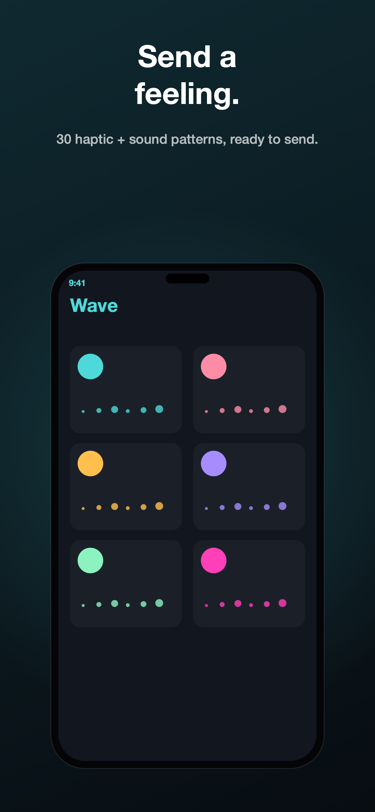Wave screenshot showing the pattern library